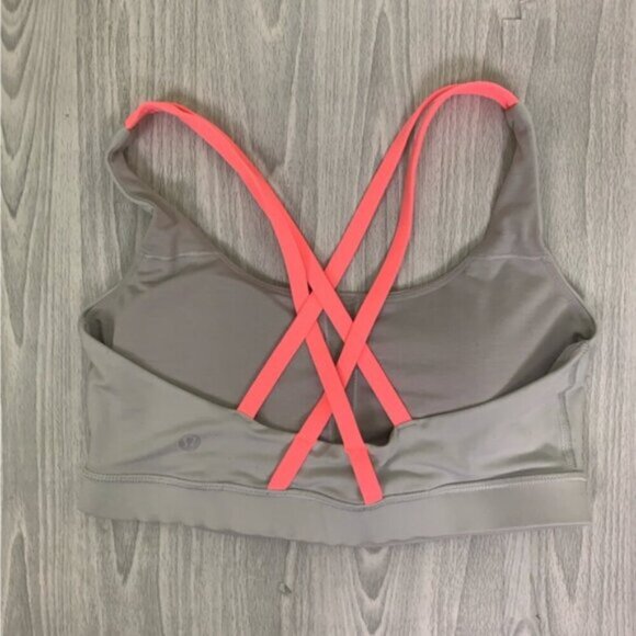 lululemon athletica Women's Gray and Pink Sports Bra - Picture 7 of 10